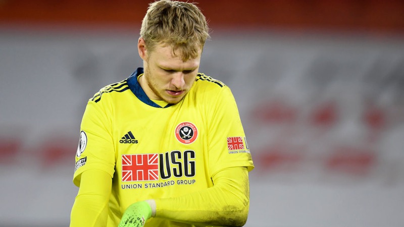 Thủ môn Aaron Ramsdale đã nỗ lực trong thời điểm đầu với Sheffield United